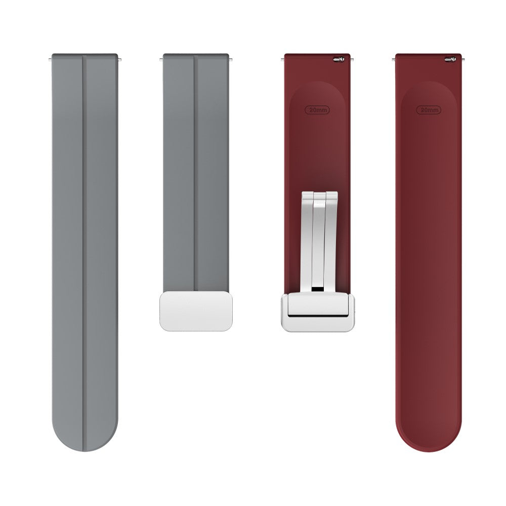 Udsøgt Silikone Universal Rem passer til Smartwatch - Sølv#serie_1