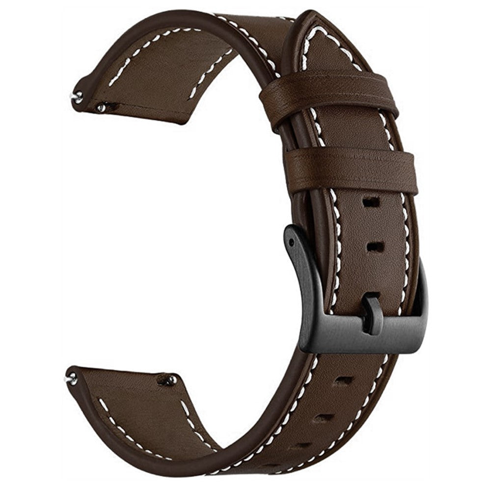 22mm Universal Genuine Cowhide leather strap - Coffee#serie_2