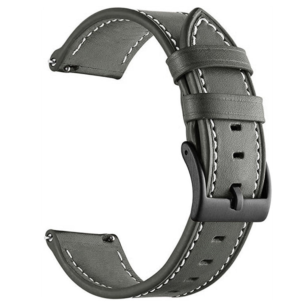 22mm Universal Genuine Cowhide leather strap - Grey#serie_4