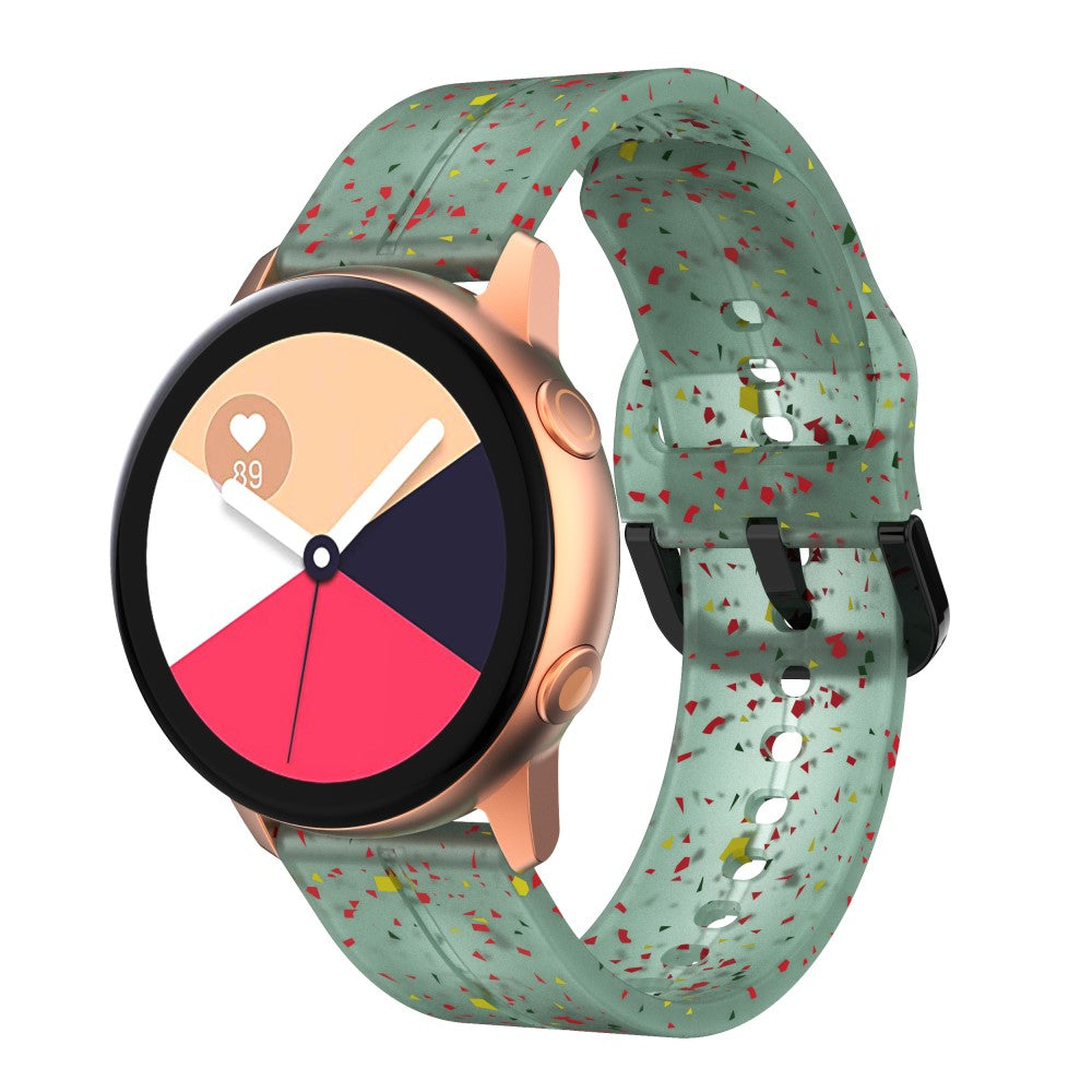 Solid Silikone Universal Rem passer til Smartwatch - Grøn#serie_1