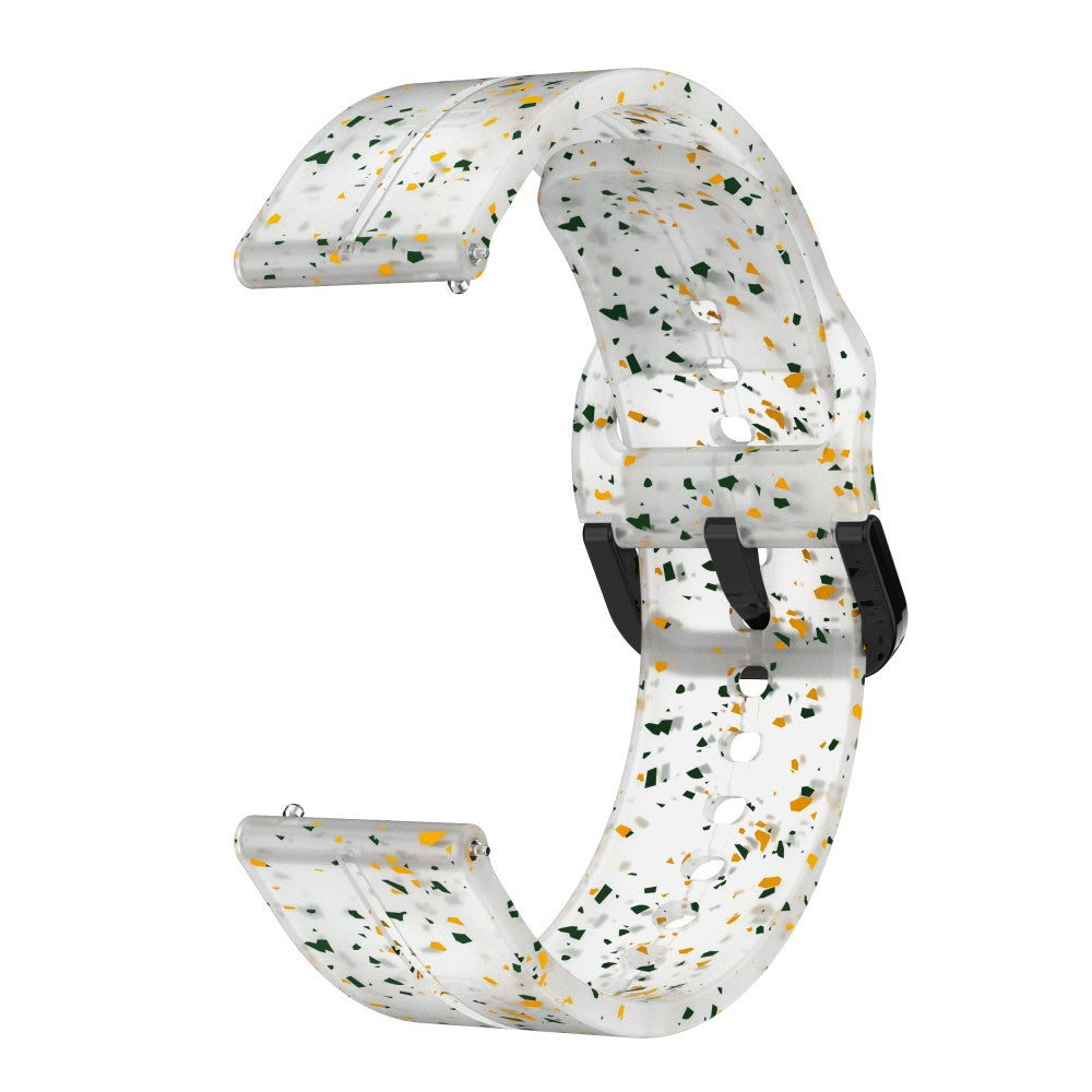 Solid Silikone Universal Rem passer til Smartwatch - Gennemsigtig#serie_6