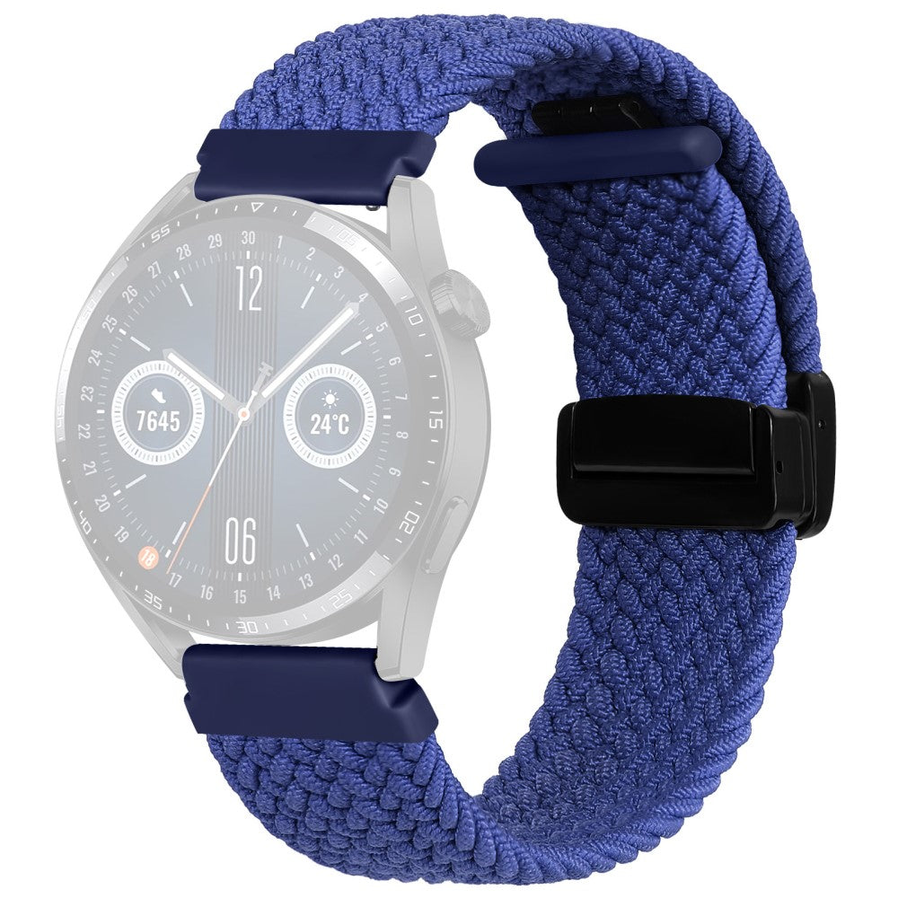 22mm Universal nylon braid style strap - Blue#serie_8