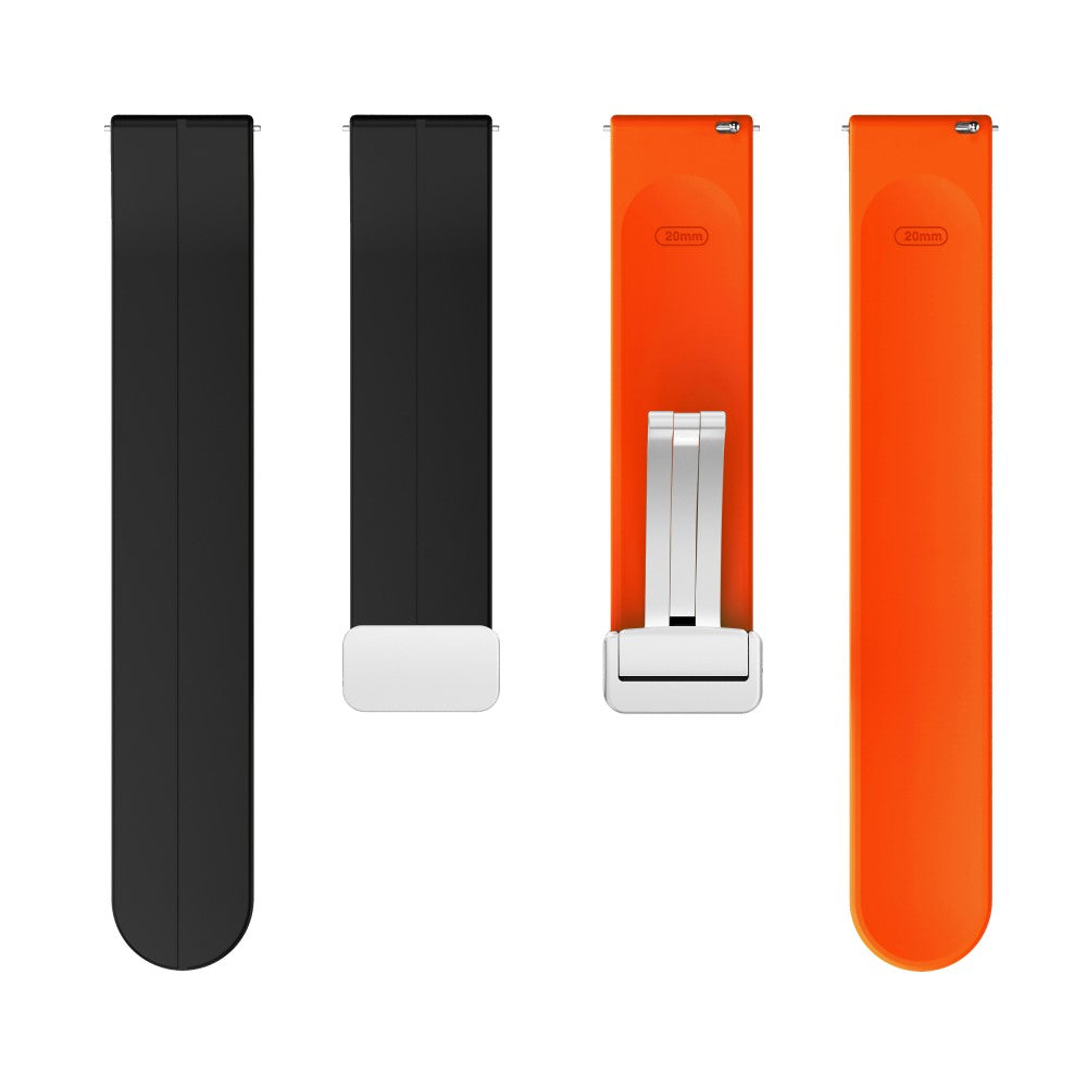 Rigtigt Fint Silikone Universal Rem passer til Smartwatch - Orange#serie_3