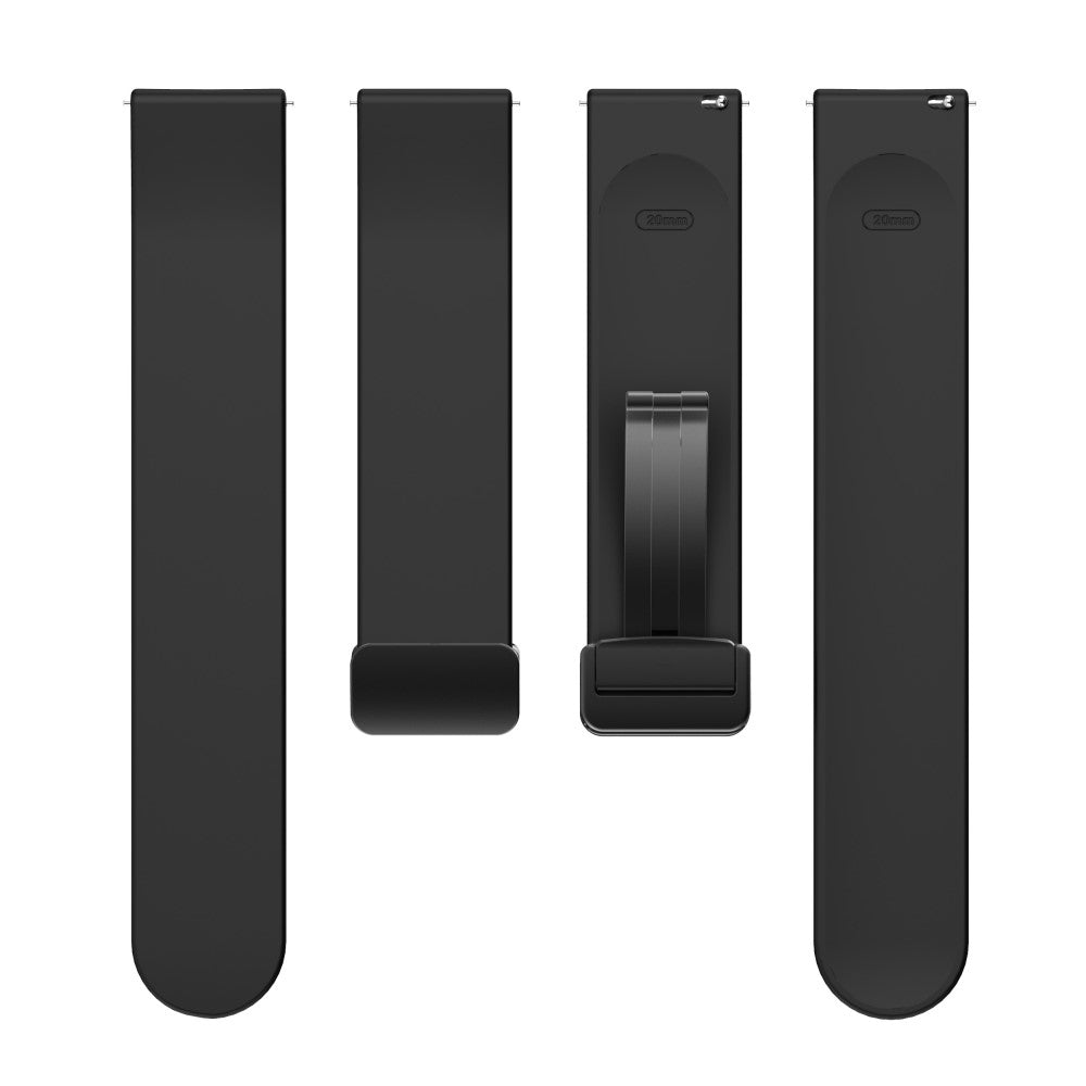 Mega Sejt Silikone Universal Rem passer til Smartwatch - Sort#serie_6