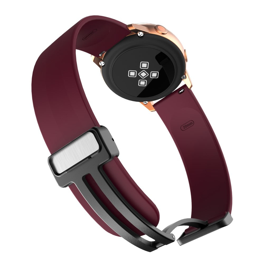 Mega Sejt Silikone Universal Rem passer til Smartwatch - Rød#serie_7