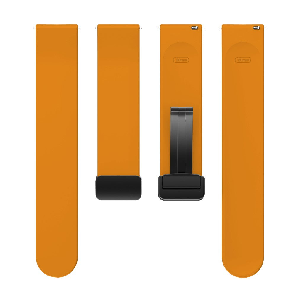 Mega Sejt Silikone Universal Rem passer til Smartwatch - Gul#serie_8