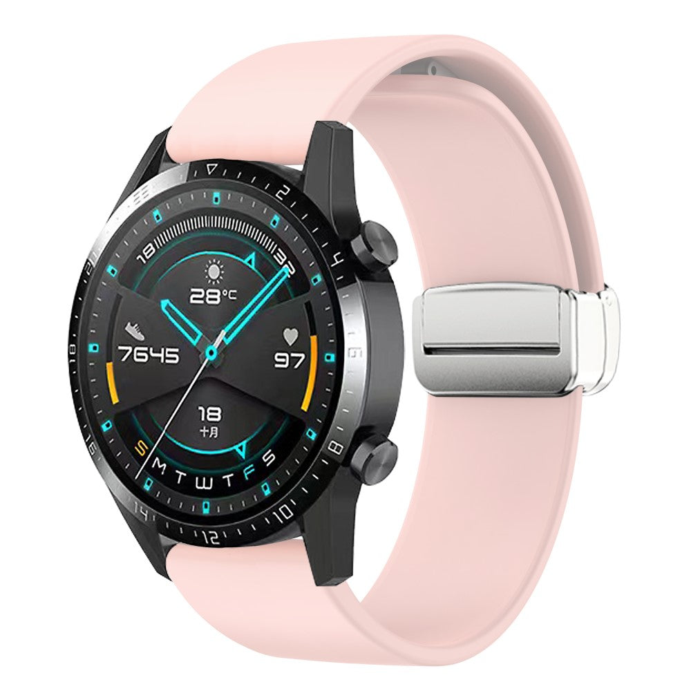Elegant Ægte Læder Universal Rem passer til Smartwatch - Pink#serie_4