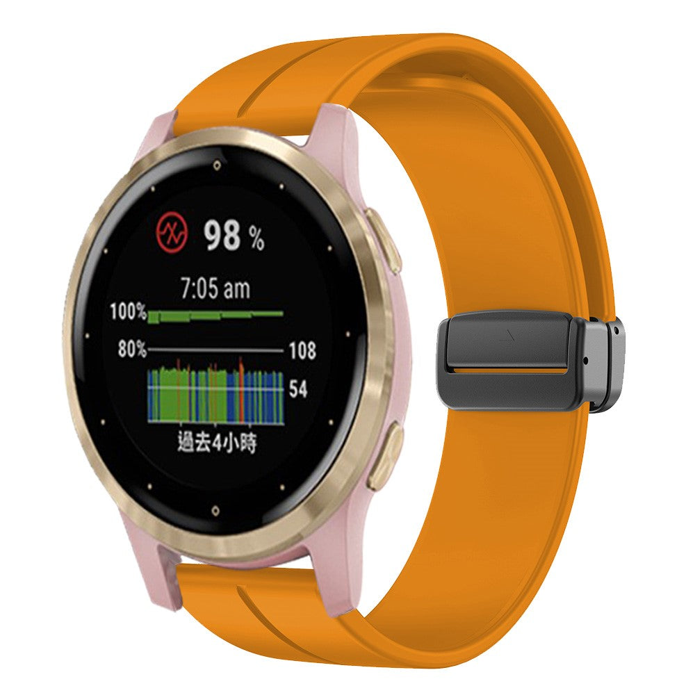 Rigtigt Godt Silikone Universal Rem passer til Smartwatch - Gul#serie_1