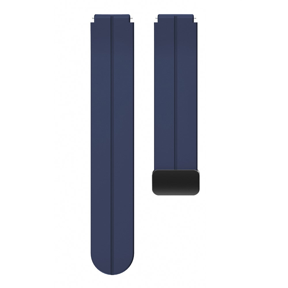 18mm Universal silicone strap with black buckle - Midnight Blue#serie_11