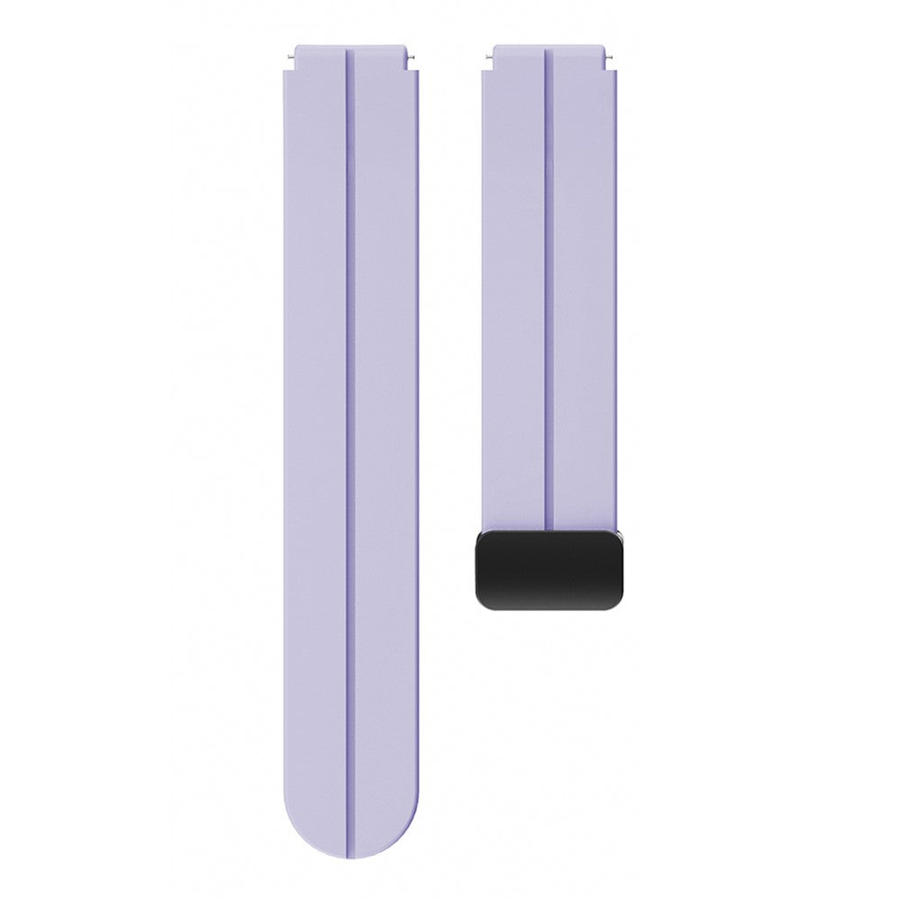 18mm Universal silicone strap with black buckle - Purple#serie_14
