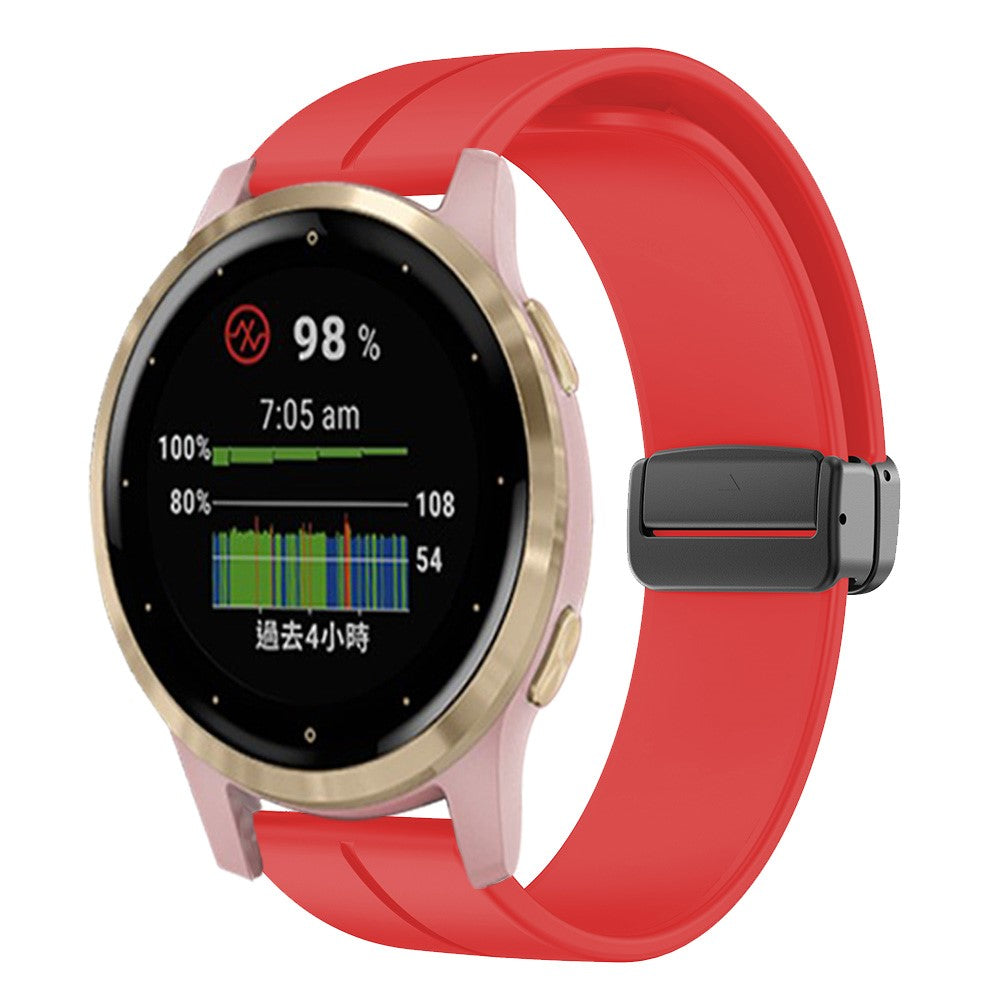 Rigtigt Godt Silikone Universal Rem passer til Smartwatch - Rød#serie_5