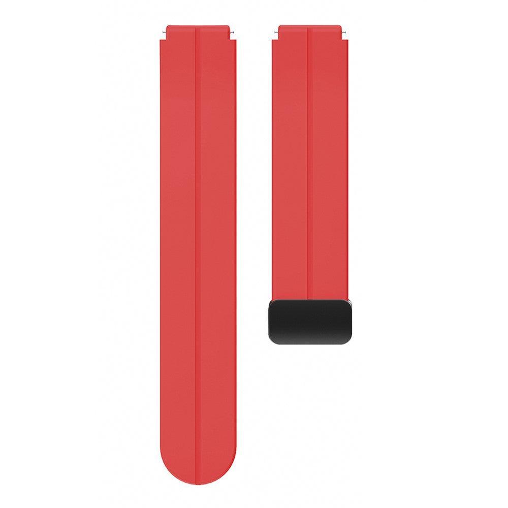 18mm Universal silicone strap with black buckle - Red#serie_5