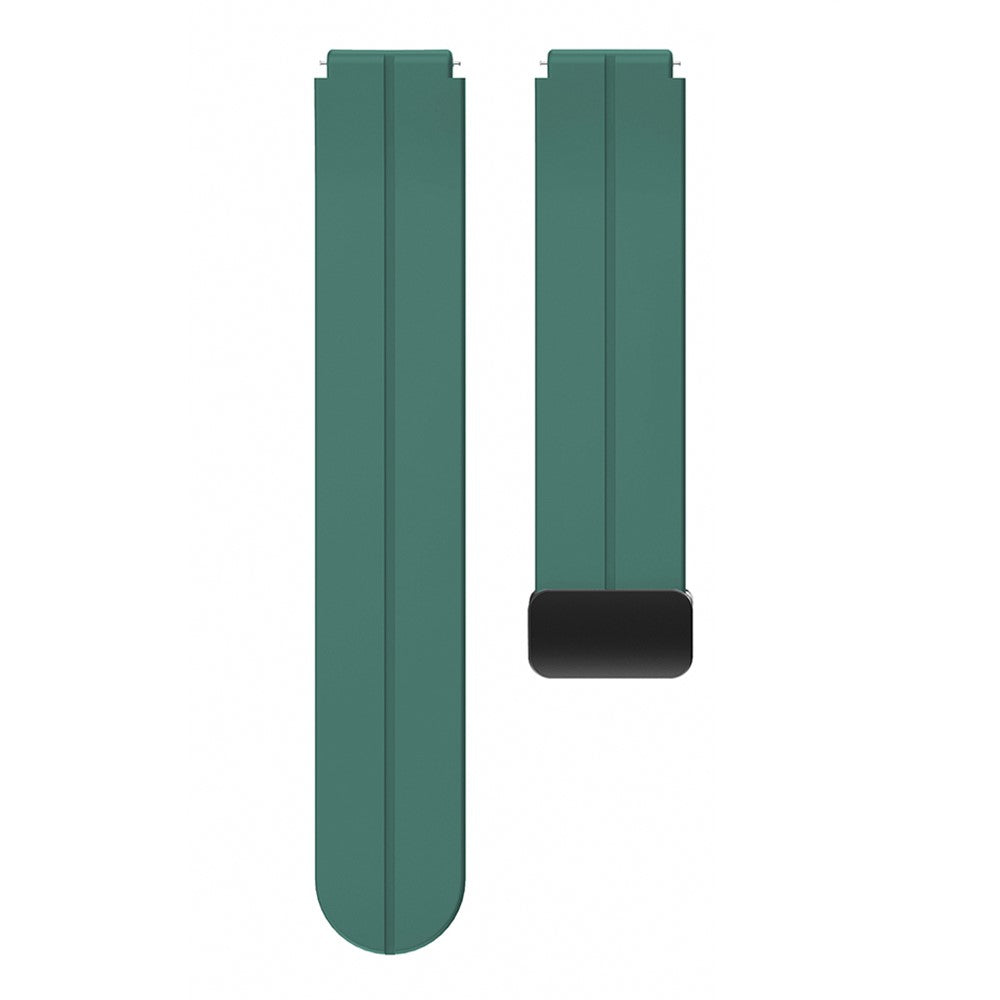 18mm Universal silicone strap with black buckle - Pine Needle Green#serie_9