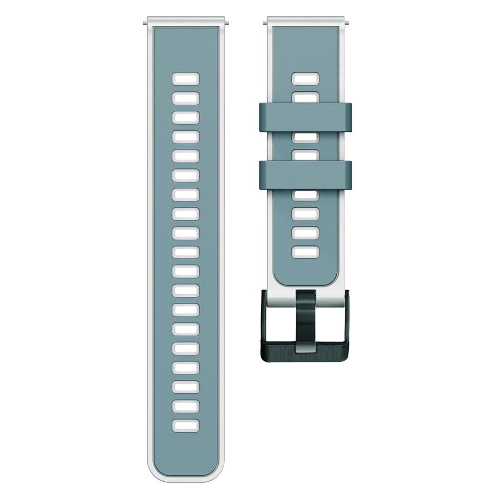 Glimrende Silikone Universal Rem passer til Smartwatch - Blå#serie_11