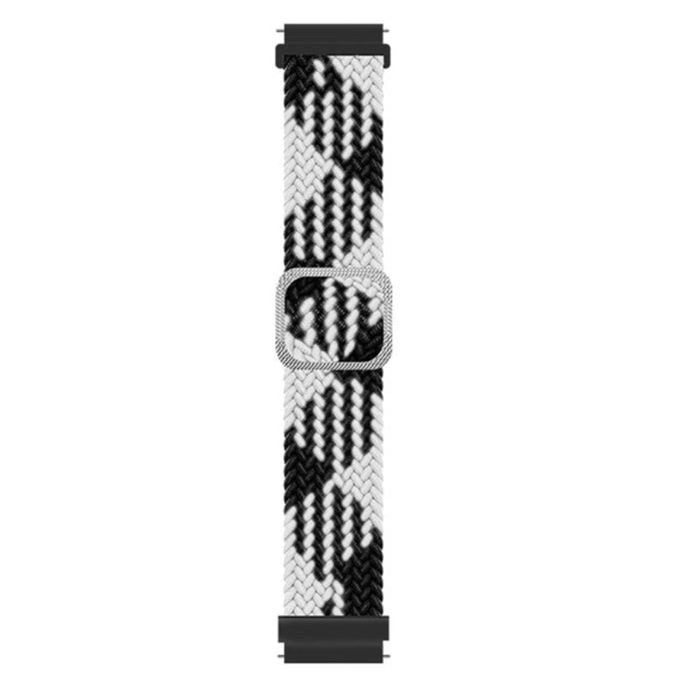 Stilfuld Nylon Universal Rem passer til Smartwatch - Sort#serie_14