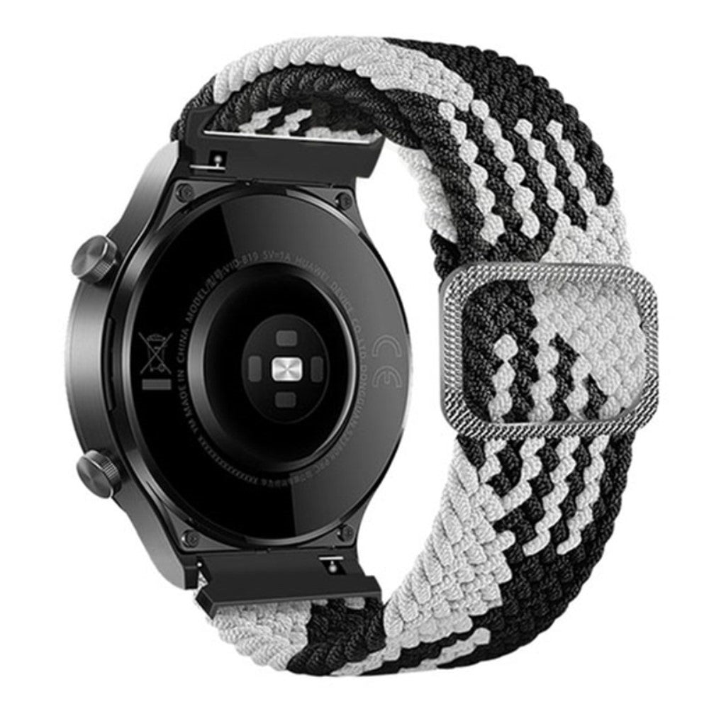 20mm Universal nylon strap - Black / White#serie_14