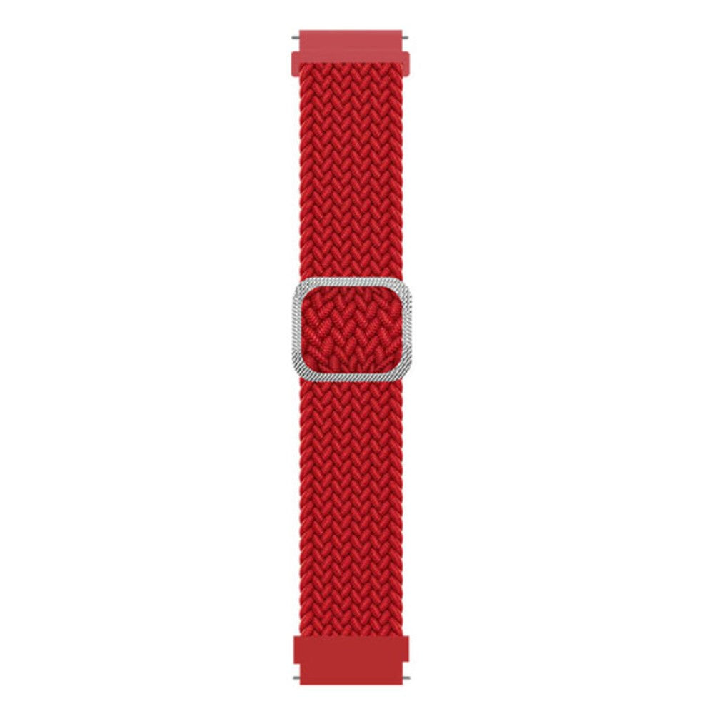 Stilfuld Nylon Universal Rem passer til Smartwatch - Rød#serie_8