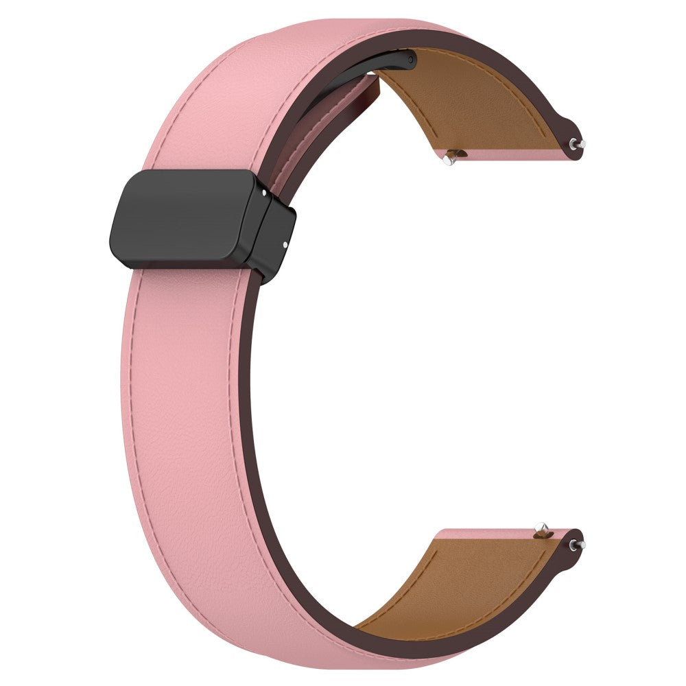 Super Fed Ægte Læder Universal Rem passer til Smartwatch - Pink#serie_3