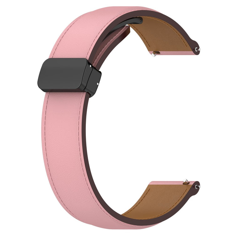 Super Fed Ægte Læder Universal Rem passer til Smartwatch - Pink#serie_3