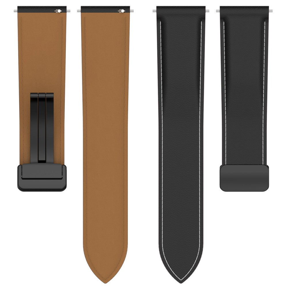 Helt Vildt Flot Ægte Læder Universal Rem passer til Smartwatch - Hvid#serie_5