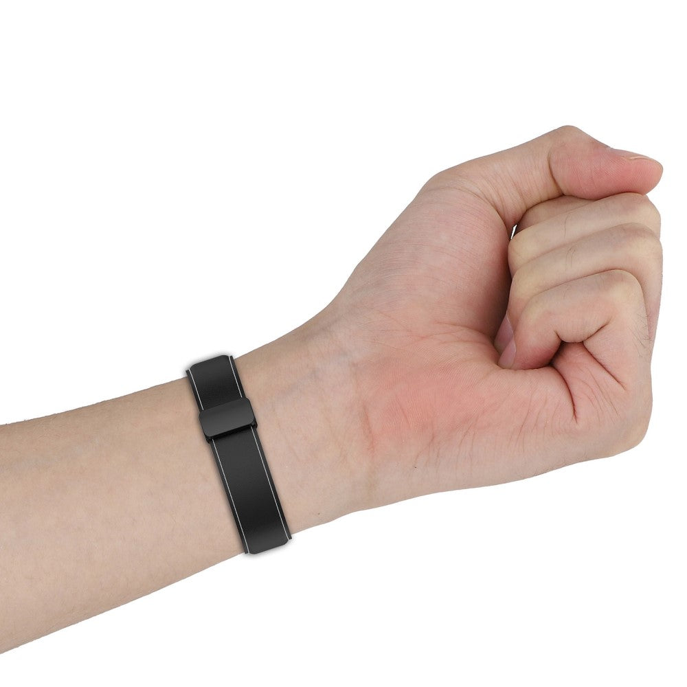 Helt Vildt Flot Ægte Læder Universal Rem passer til Smartwatch - Sølv#serie_7