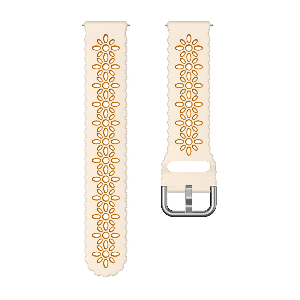 Mega Komfortabel Metal Og Silikone Universal Rem passer til Smartwatch - Orange#serie_12