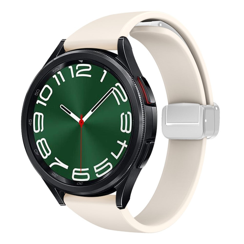 22mm Universal silicone sport strap with silver magnetic buckle - Starlight#serie_12