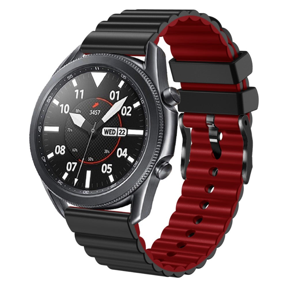 Super Fantastisk Metal Og Silikone Universal Rem passer til Smartwatch - Sort#serie_5