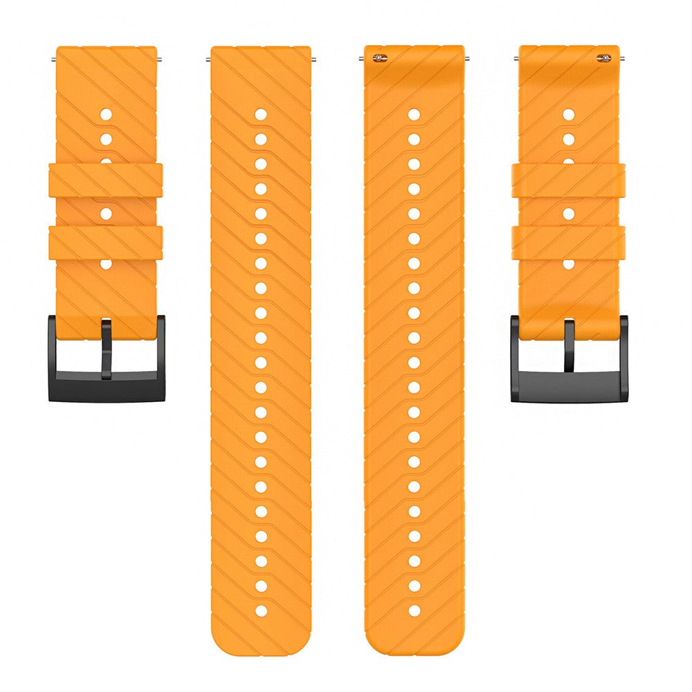 Pænt Metal Og Silikone Universal Rem passer til Smartwatch - Orange#serie_3