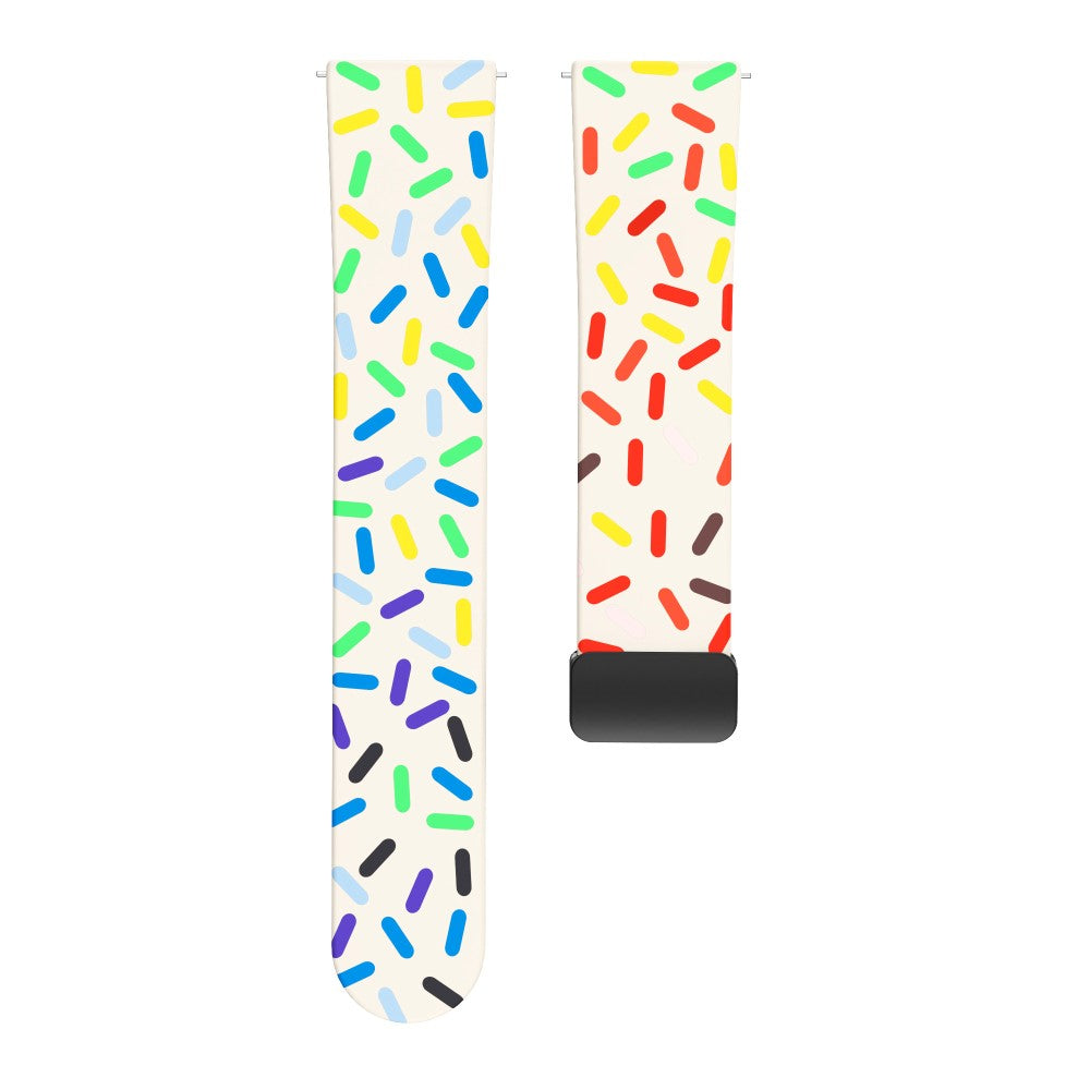 Helt Vildt Rart Metal Og Silikone Universal Rem passer til Smartwatch - Flerfarvet#serie_10