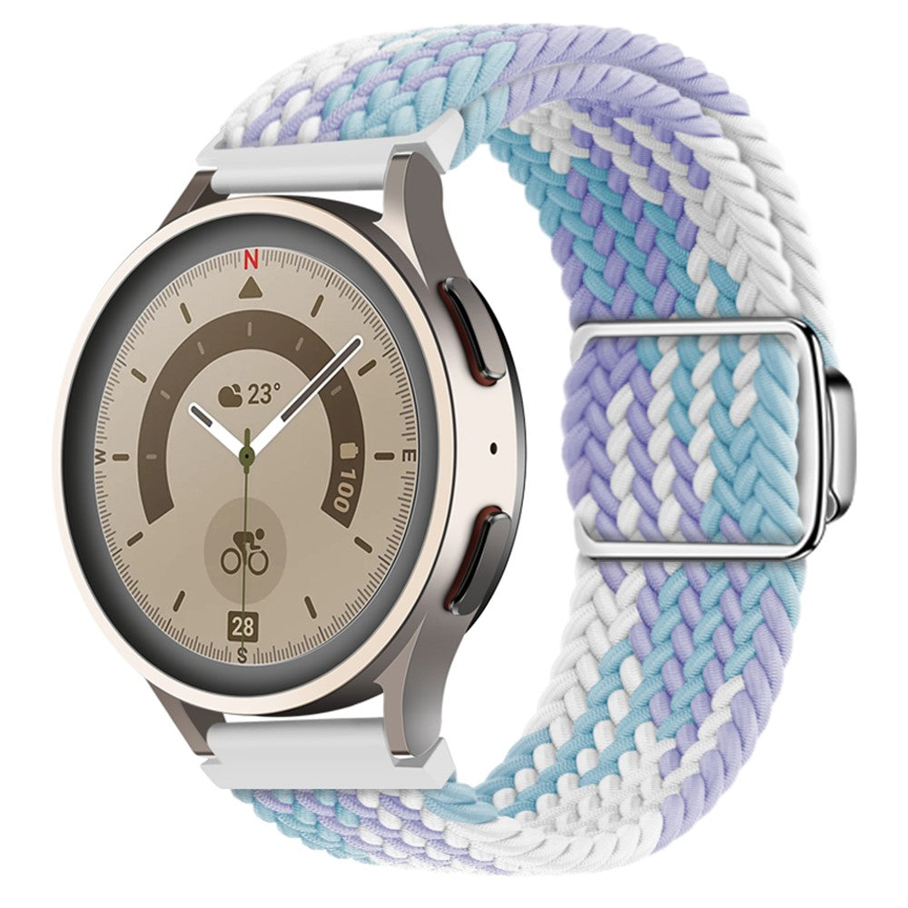 Vildt Godt Metal Og Nylon Universal Rem passer til Smartwatch - Lilla#serie_20
