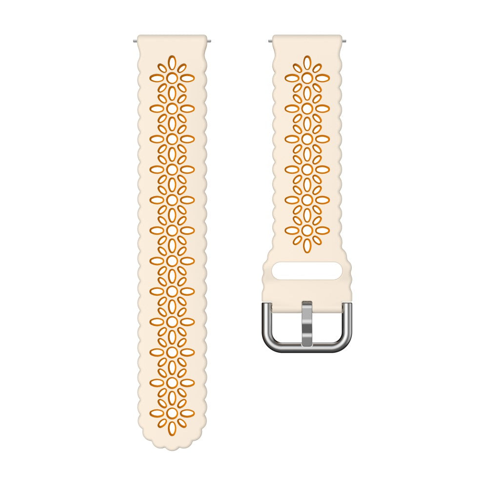 Rigtigt Godt Metal Og Silikone Universal Rem passer til Smartwatch - Orange#serie_12