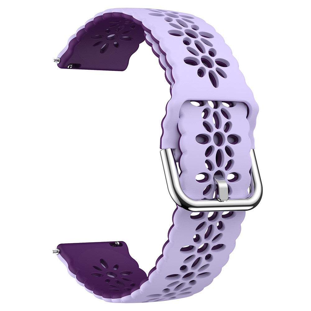 20mm Universal dual color blossom hollow strap - Lilac Purple+Dark Purple#serie_3