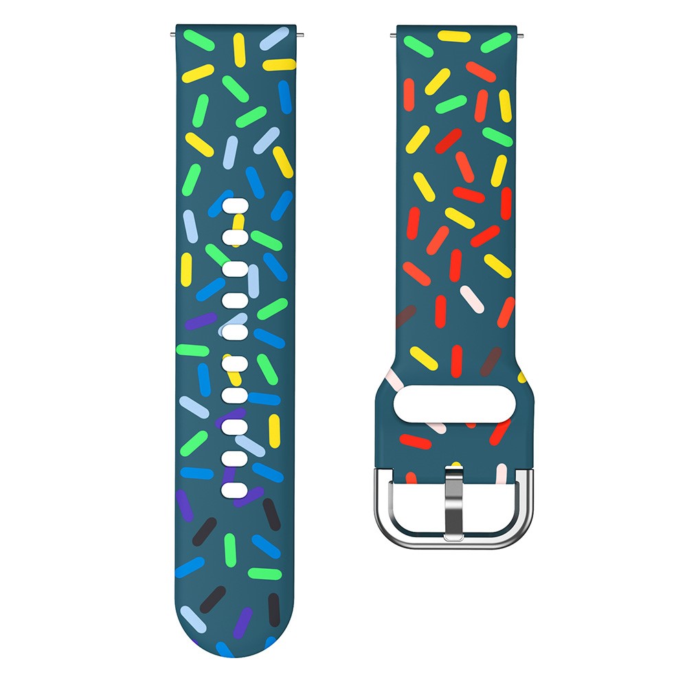 Vildt Hårdfør Metal Og Silikone Universal Rem passer til Smartwatch - Grøn#serie_9