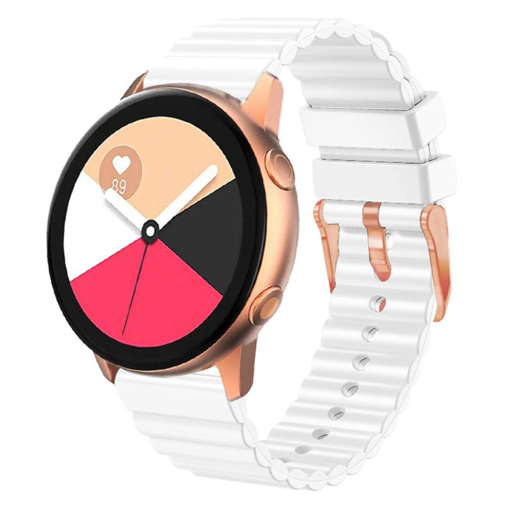 Helt Vildt Smuk Silikone Universal Rem passer til Smartwatch - Hvid#serie_4