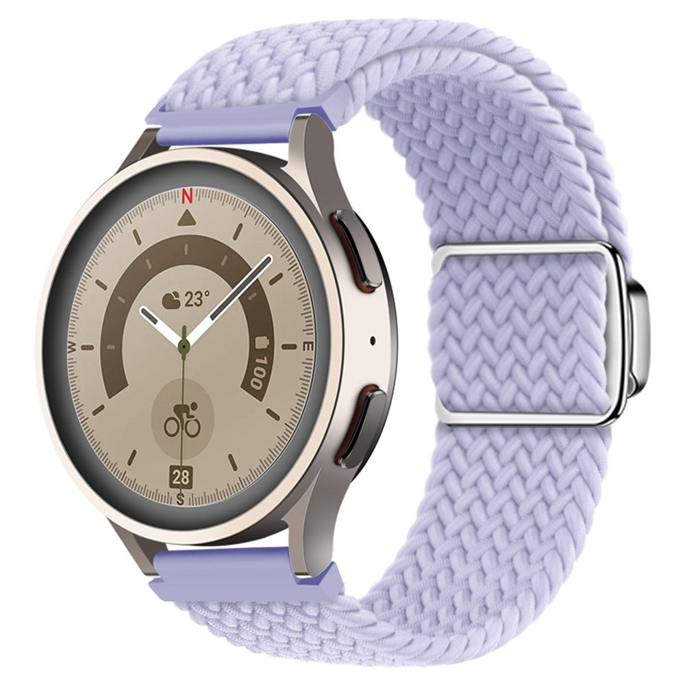 Vildt Smuk Metal Og Nylon Universal Rem passer til Smartwatch - Lilla#serie_9
