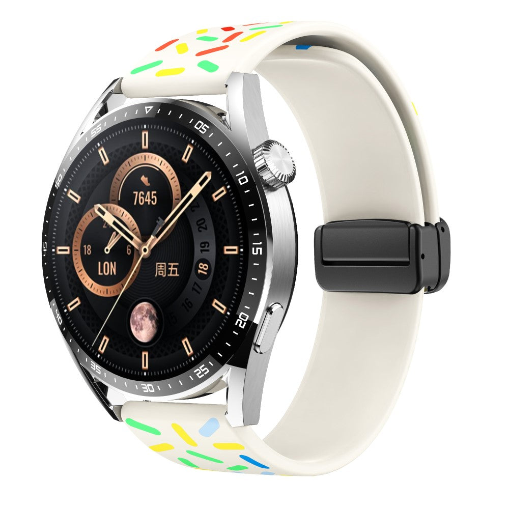 Super Holdbart Metal Og Silikone Universal Rem passer til Smartwatch - Flerfarvet#serie_10