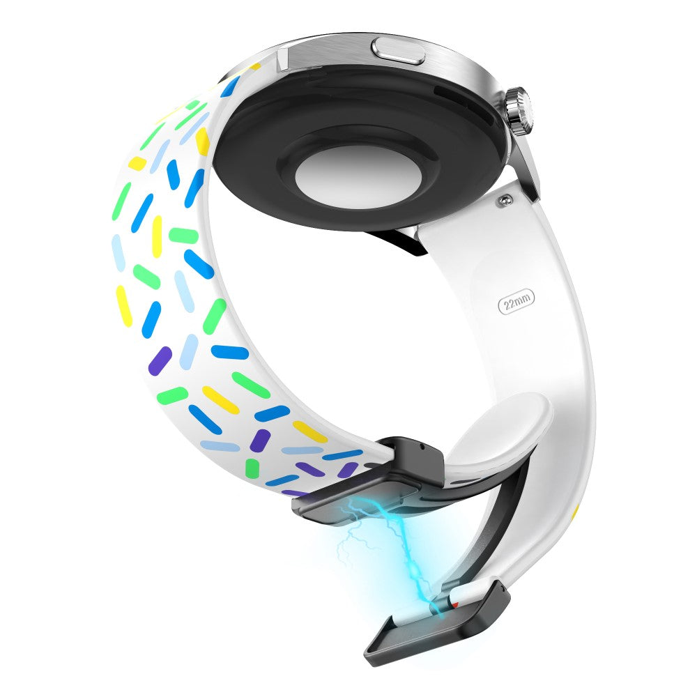 Super Holdbart Metal Og Silikone Universal Rem passer til Smartwatch - Flerfarvet#serie_2