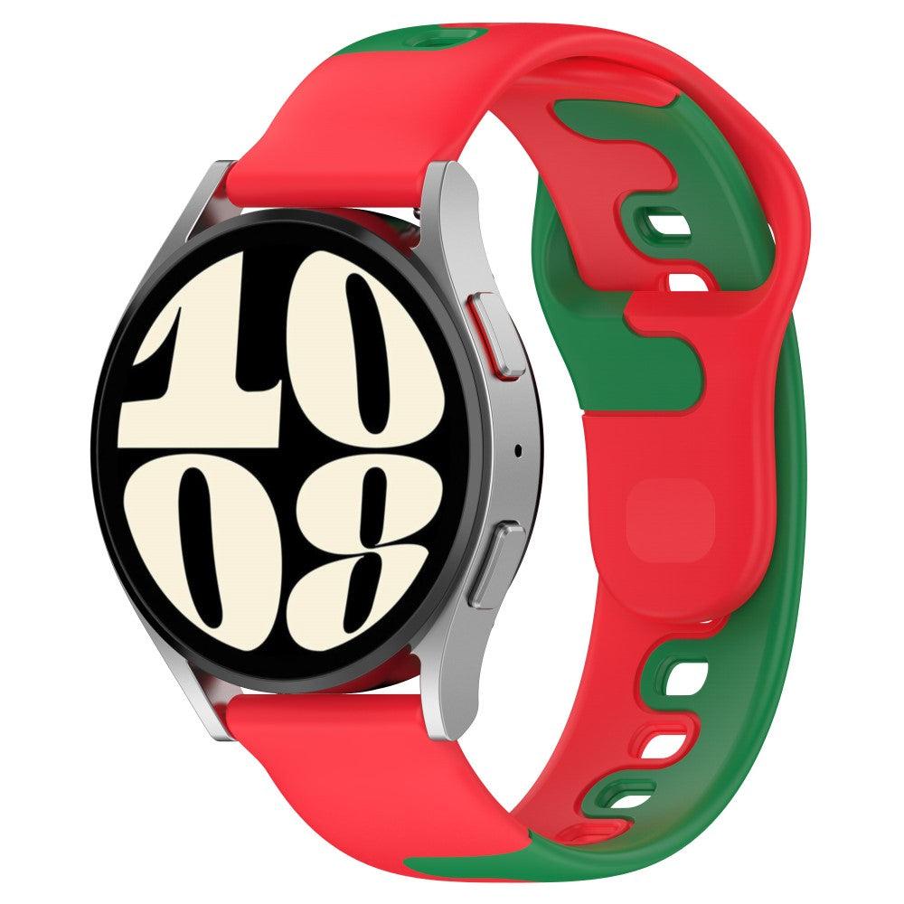 Vildt Nydelig Silikone Universal Rem passer til Smartwatch - Rød#serie_7