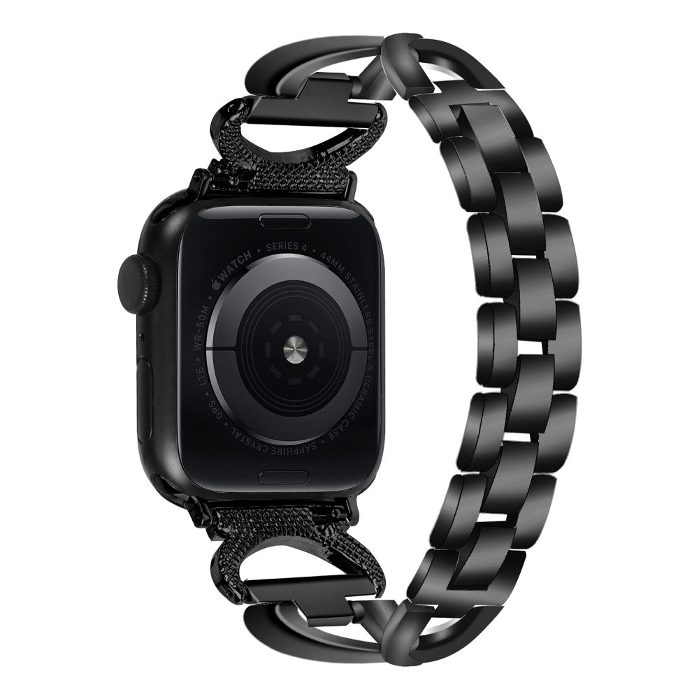 Tidslรธst Metal Universal Rem passer til Apple Smartwatch - Sort#serie_1