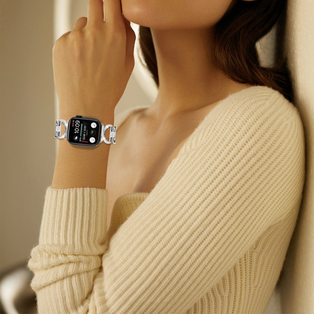 Tidsløst Metal Universal Rem passer til Apple Smartwatch - Sølv#serie_3