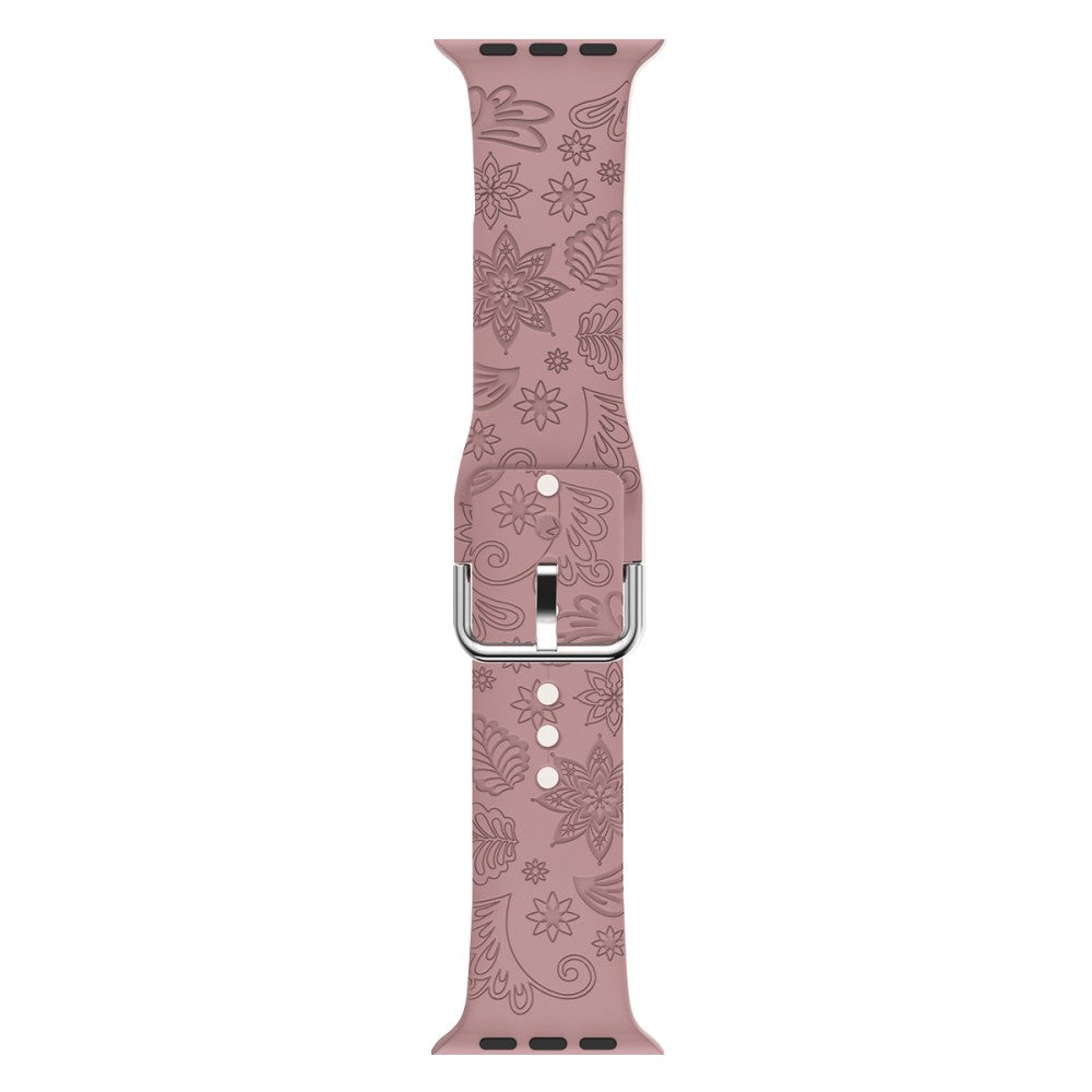 Helt Vildt Smuk Silikone Universal Rem passer til Apple Smartwatch - Brun#serie_2