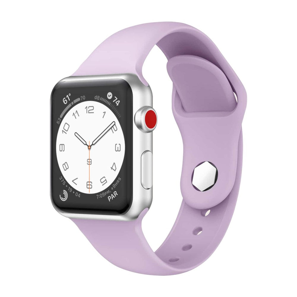 Vildt Fantastisk Silikone Universal Rem passer til Apple Smartwatch - Lilla#serie_5