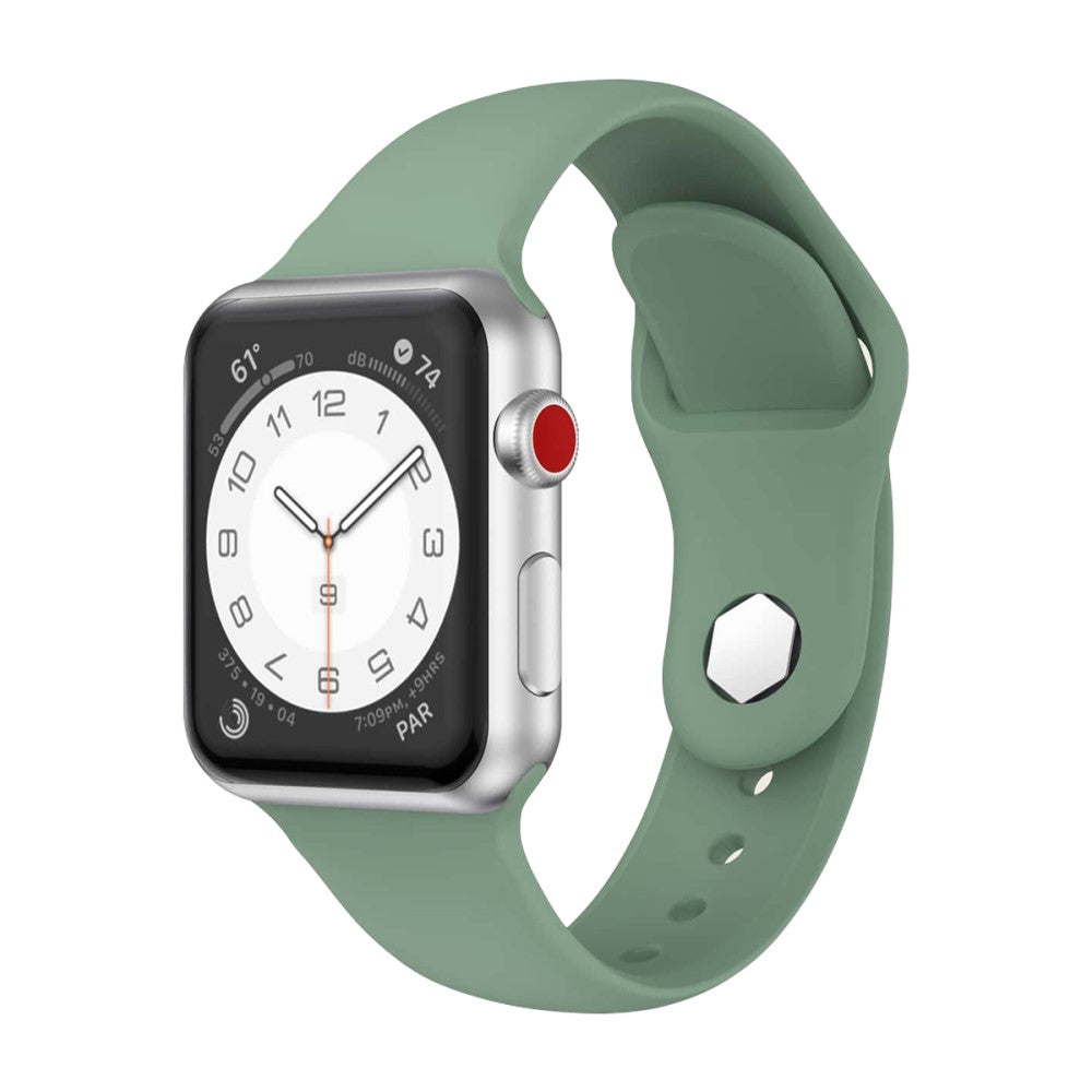 Vildt Fantastisk Silikone Universal Rem passer til Apple Smartwatch - Grøn#serie_6
