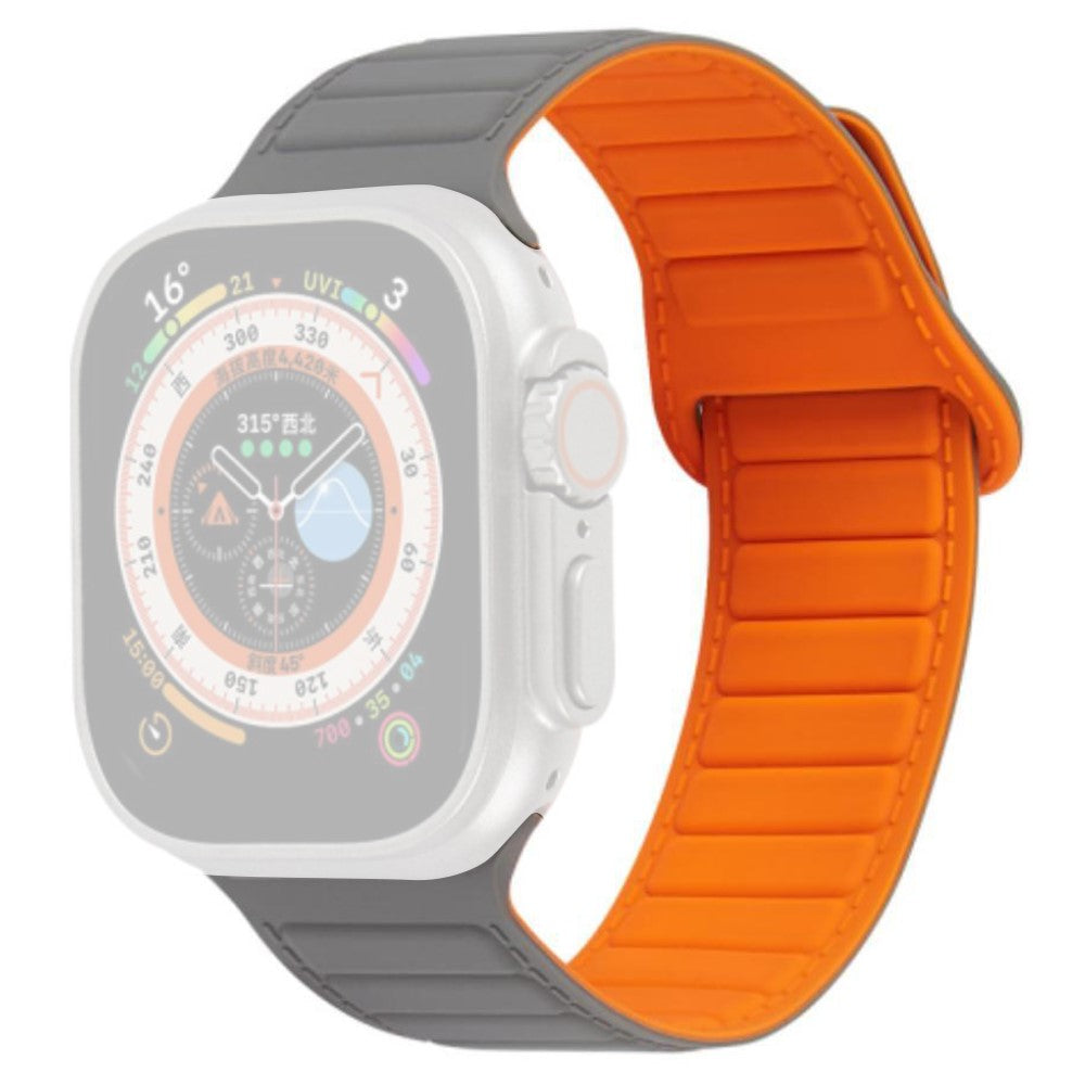 Super Kรธnt Silikone Universal Rem passer til Apple Smartwatch - Orange#serie_1