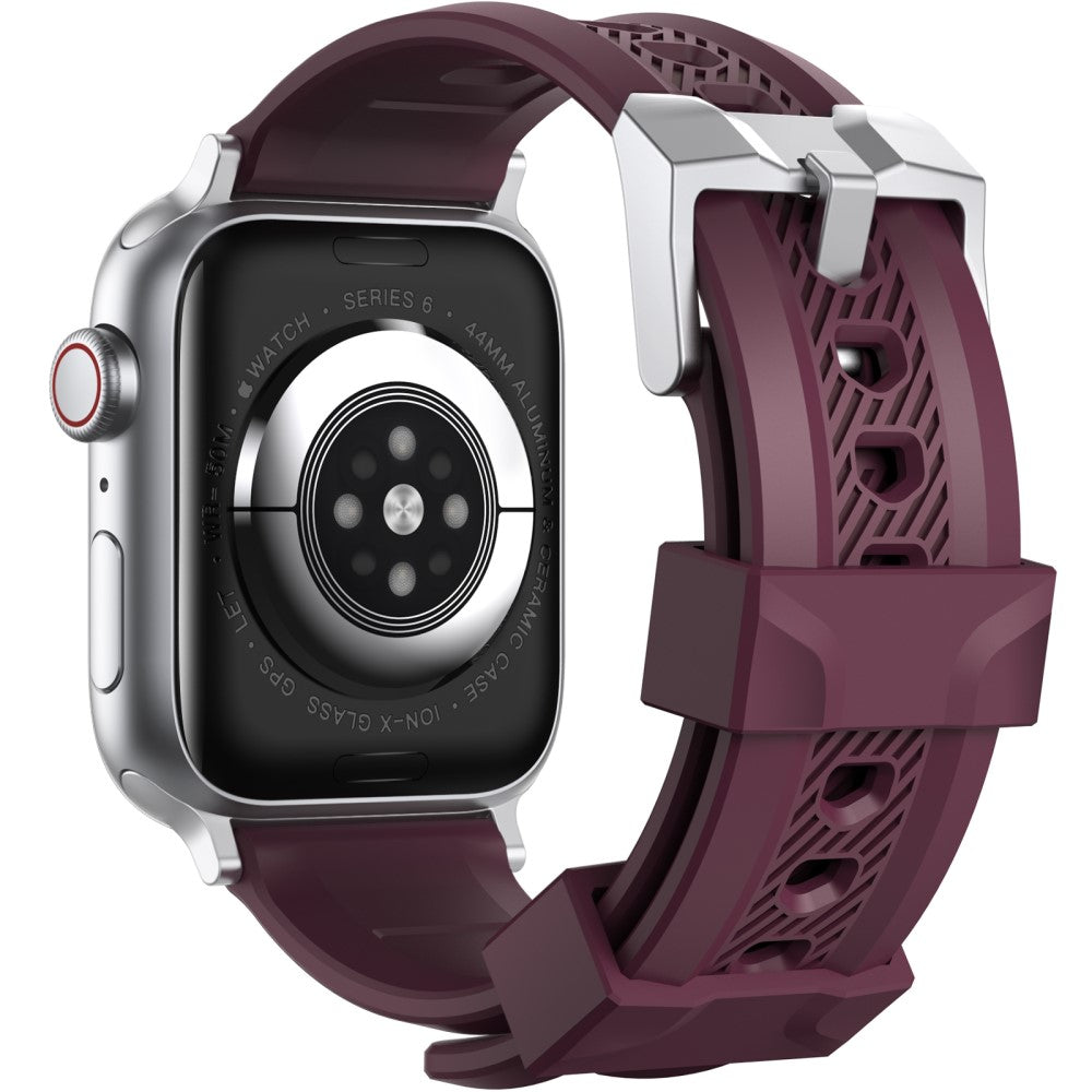 Vildt Slidstรฆrk Silikone Universal Rem passer til Apple Smartwatch - Rรธd#serie_1