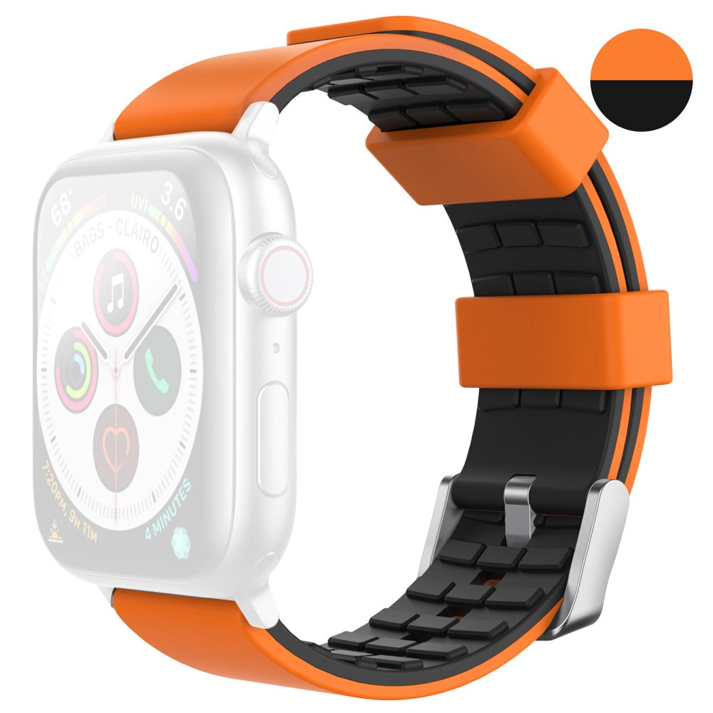 Super Pรฆnt Silikone Universal Rem passer til Apple Smartwatch - Orange#serie_1