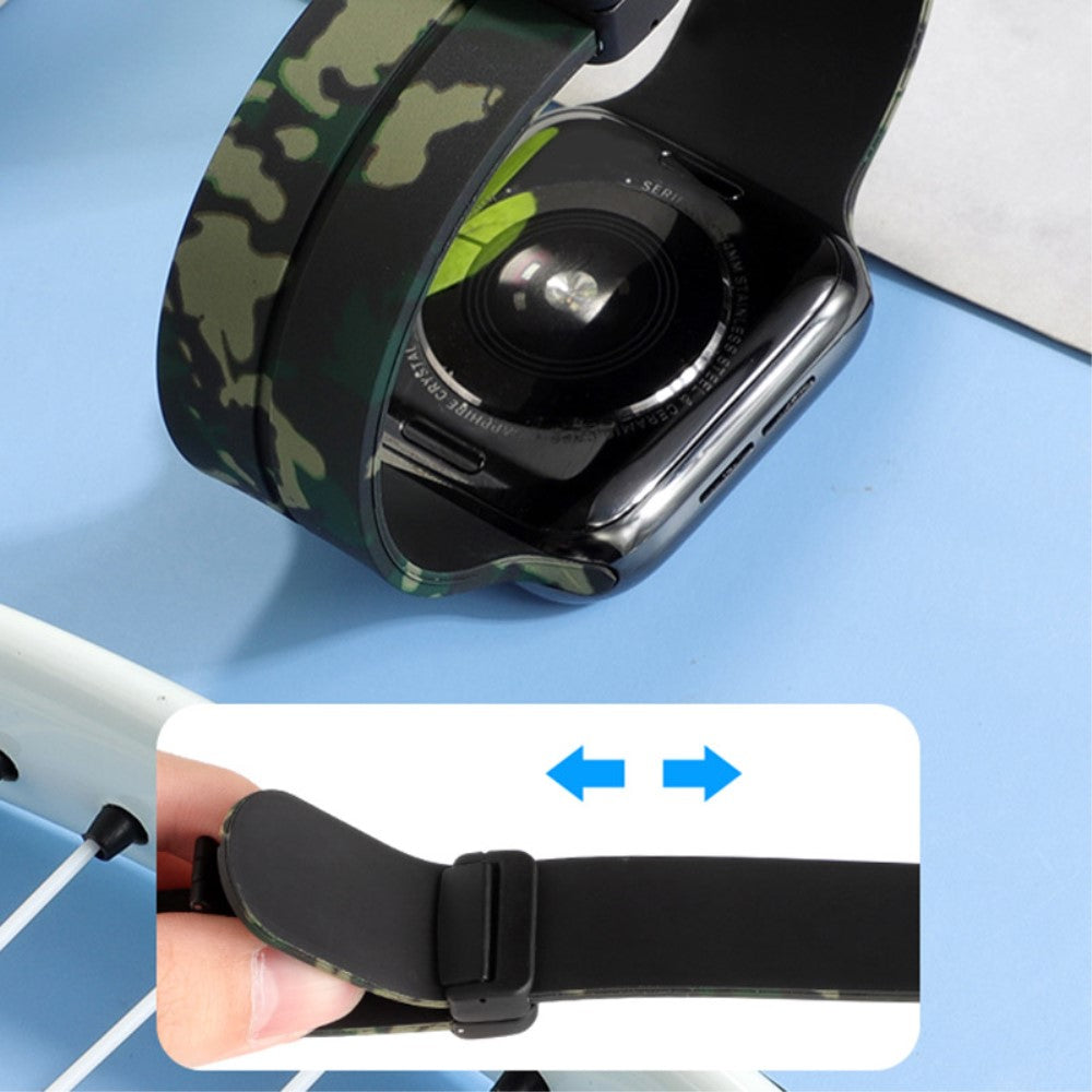 Super Elegant Silikone Universal Rem passer til Apple Smartwatch - Gul#serie_6