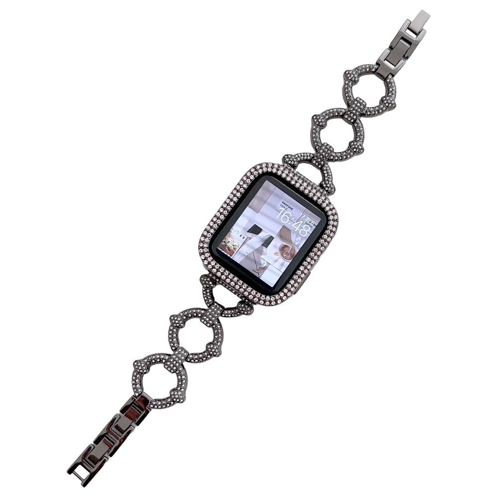 Mega Elegant Metal Universal Rem passer til Apple Smartwatch - Sort#serie_3