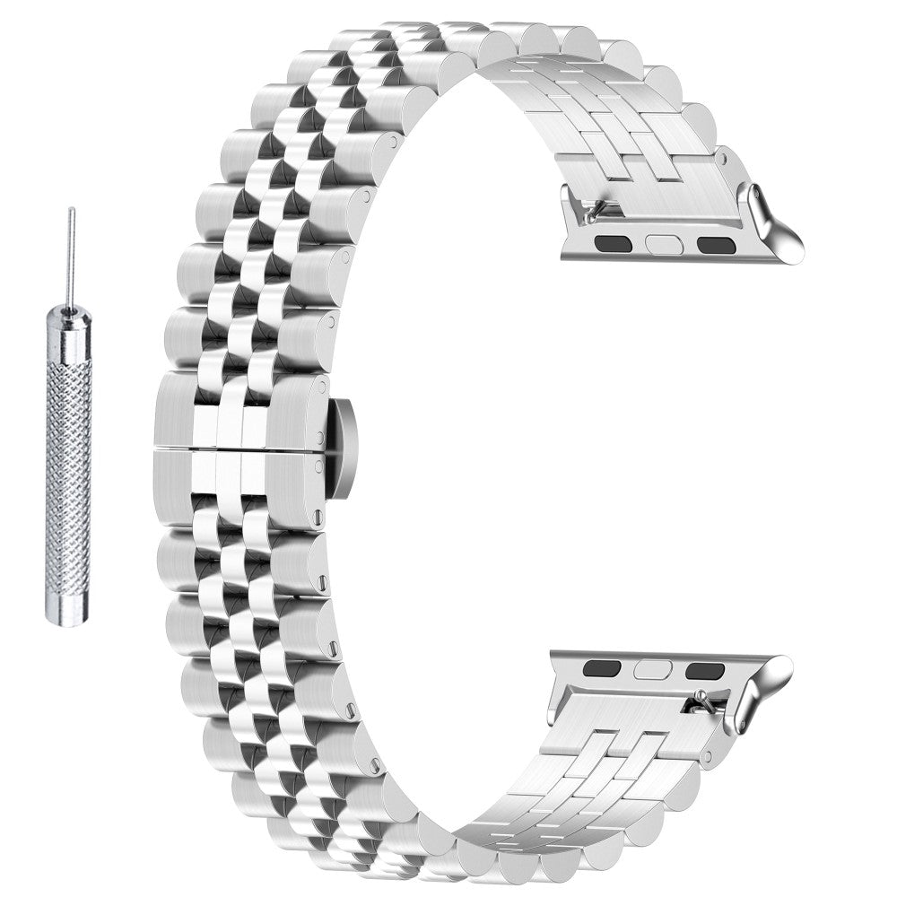 Cool Metal Universal Rem passer til Apple Smartwatch - Sรธlv#serie_275
